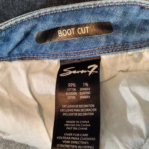 Seven 7 women's size 12 distressed bootcut jeans - Picture 5 of 5